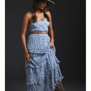 Anthropologie Let me be top & skirt set. Brand new w tags